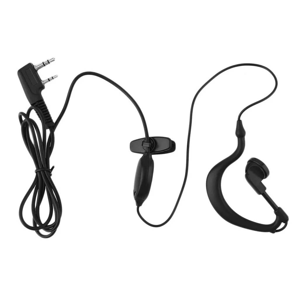 NEW 2 Pin Mic Headset Earpiece Ear Hook Earphone for Baofeng Radio UV 5R 888s Common Headphone In-ear Wired Electrostatic