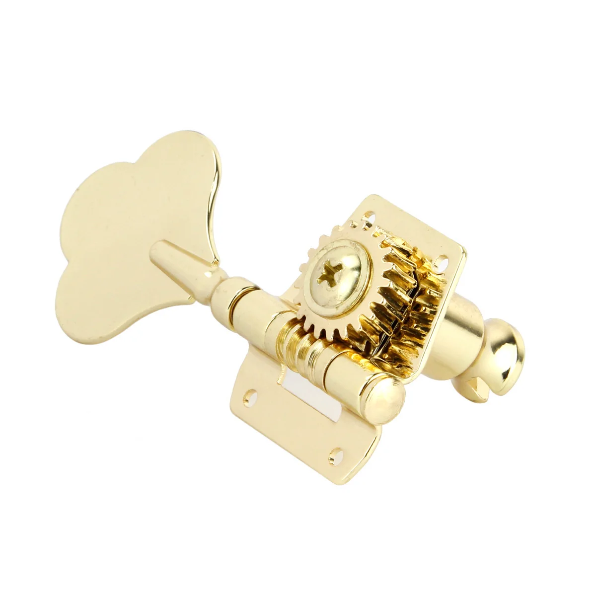 FLEOR 4PCS Electric Bass Machine Heads Tuners 4R Gold for Right Handed Bass 4-String