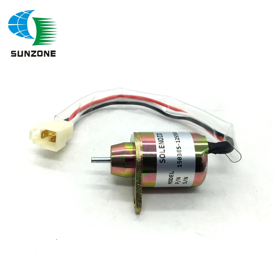 1503ES-12S5SUC5S Engine Stop Solenoid Valve 12V Fuel Shut Off Solenoid Replacement for Yanmar Engine 119653-77950