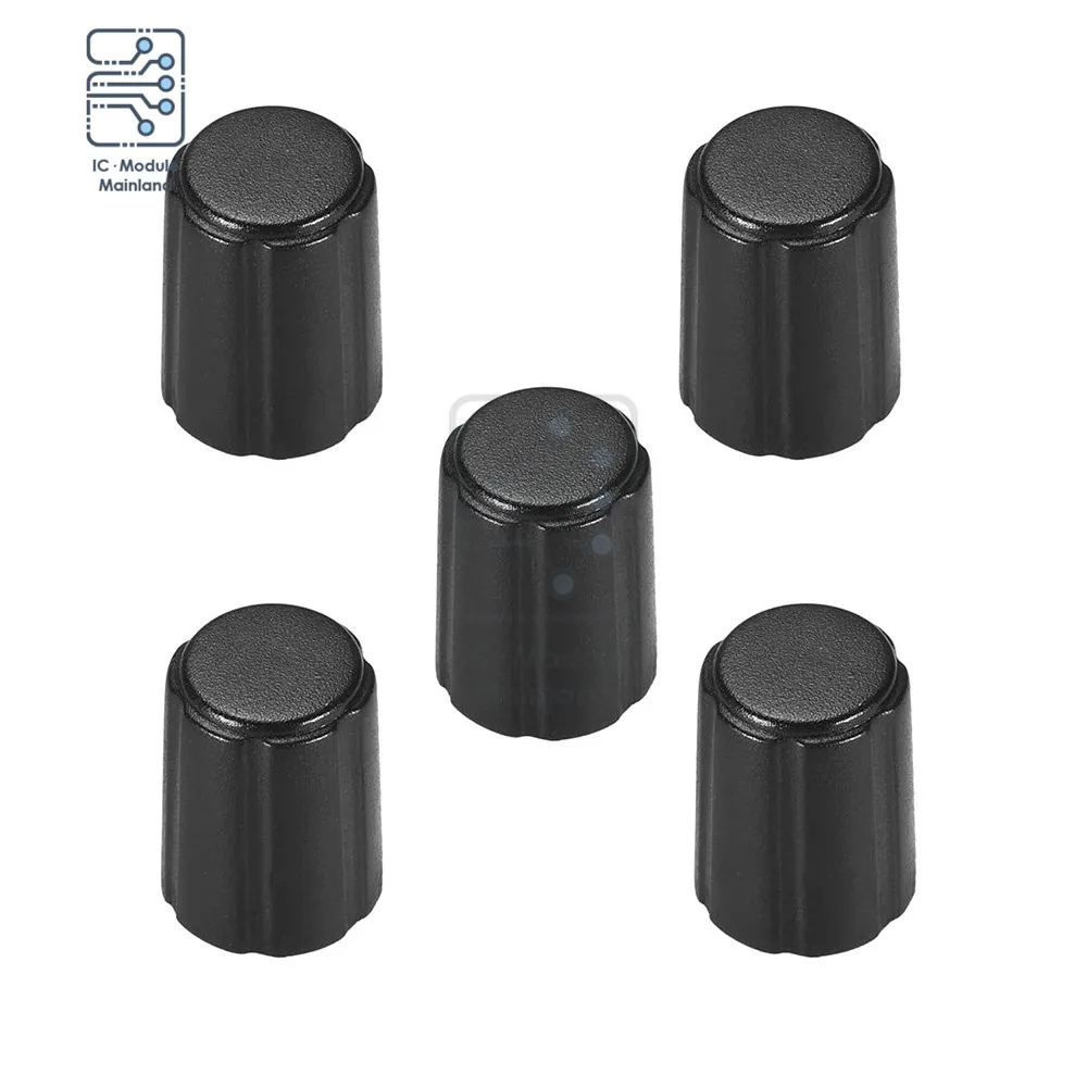 5PCS/Set Potentiometer Control Knobs for Electric Guitar Acrylic Volume Tone Knobs D type 6mm Diameter Encoder Knob Moudle