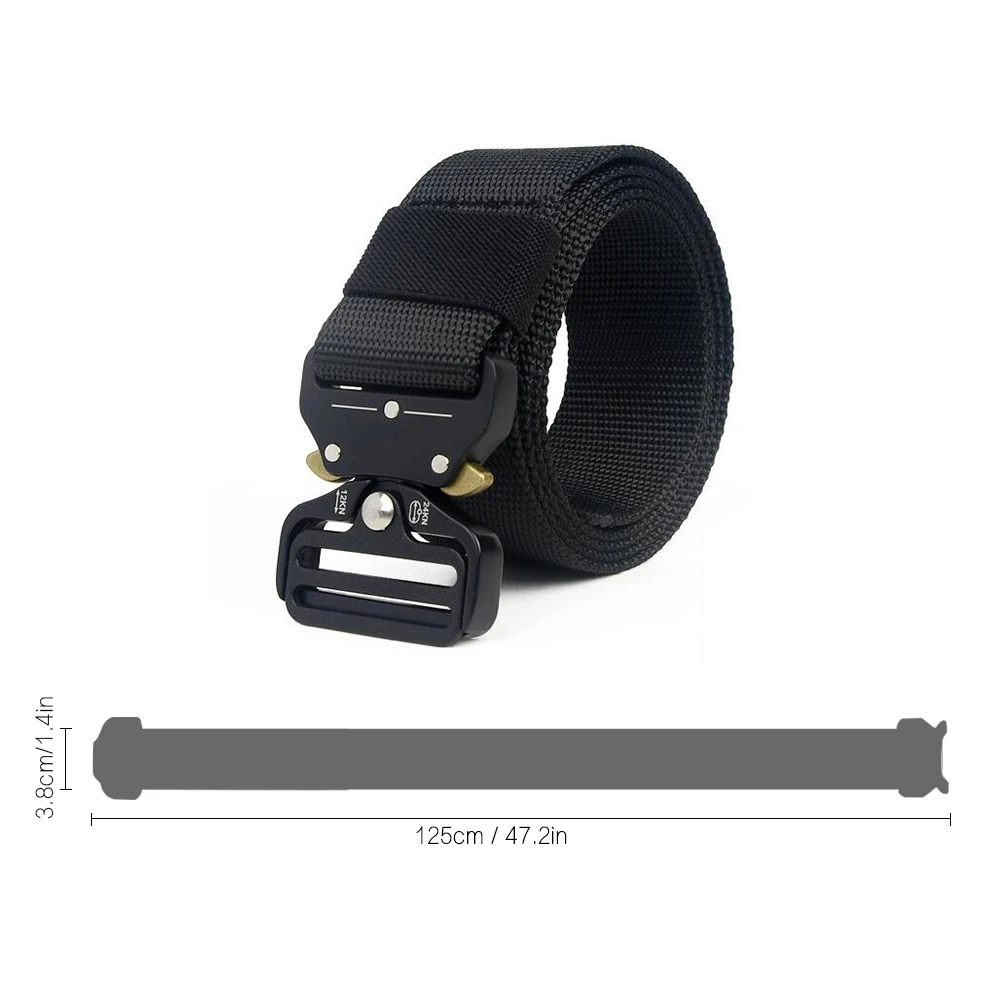 Tactische Riem Mannen Verstelbare Zware Militaire Tactische Taille Riemen Met Metalen Gesp Nylon Riem Jacht Accessoires