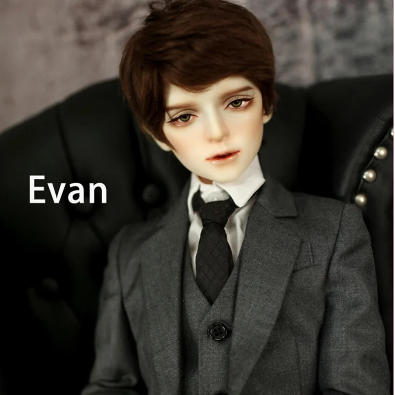 New BJD SD doll 1/3 boy Evan 65cm tall, hand-held uncle suit, joint movable gift, high-end resin in stock makeup