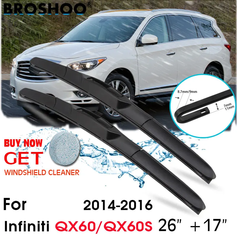 Car Wiper Blade Front Window Windscreen Windshield Wiper Fit Blades Accessories For Infiniti QX60/QX60S 26