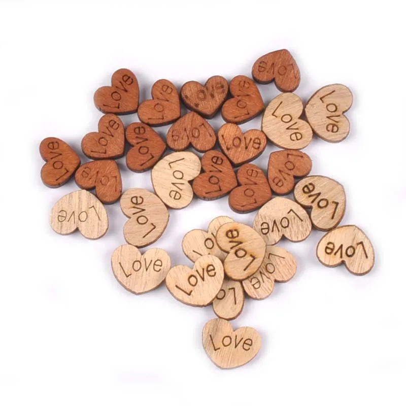 50pcs Heart Shape Natural 