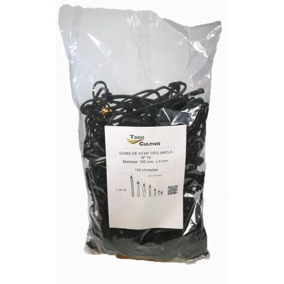 Injecteur en caoutchouc lié n ° 16 EPDM caoutchouc, utilisé pour italtie branches, tiges et gommages, ancre le caoutchouc est un caoutchouc élastique, qui respecte la croissance naturelle de la plante