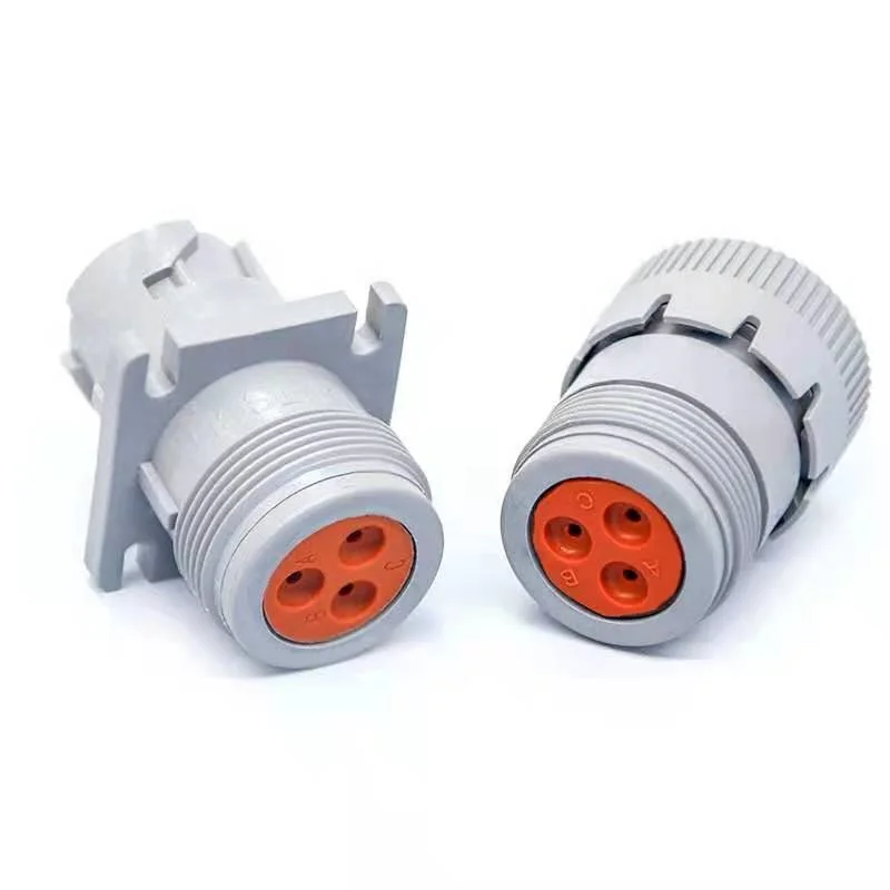 2/50 Sets 3 Pin ROHS IP68 Waterproof Male Female Grey Connector HD16-3-16S HD14-3-96P Wire Harness Socket Electric Cable Plug