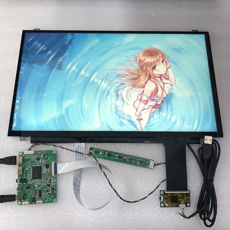 Imagem -05 - Tela Lcd de 15.6 Polegadas Módulo de Toque Capacitivo Equipado com 1920x1080 Ips Mini Hdmi Módulo Lcd Raspberry pi Game Xbox Ps4 Dis