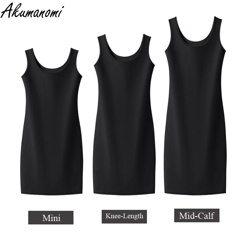 plus size 6xl 7xl 8xl 9xl 10xl cotton long summer tank dresses oversized o-neck sleeveless black maid women dresses robe longue