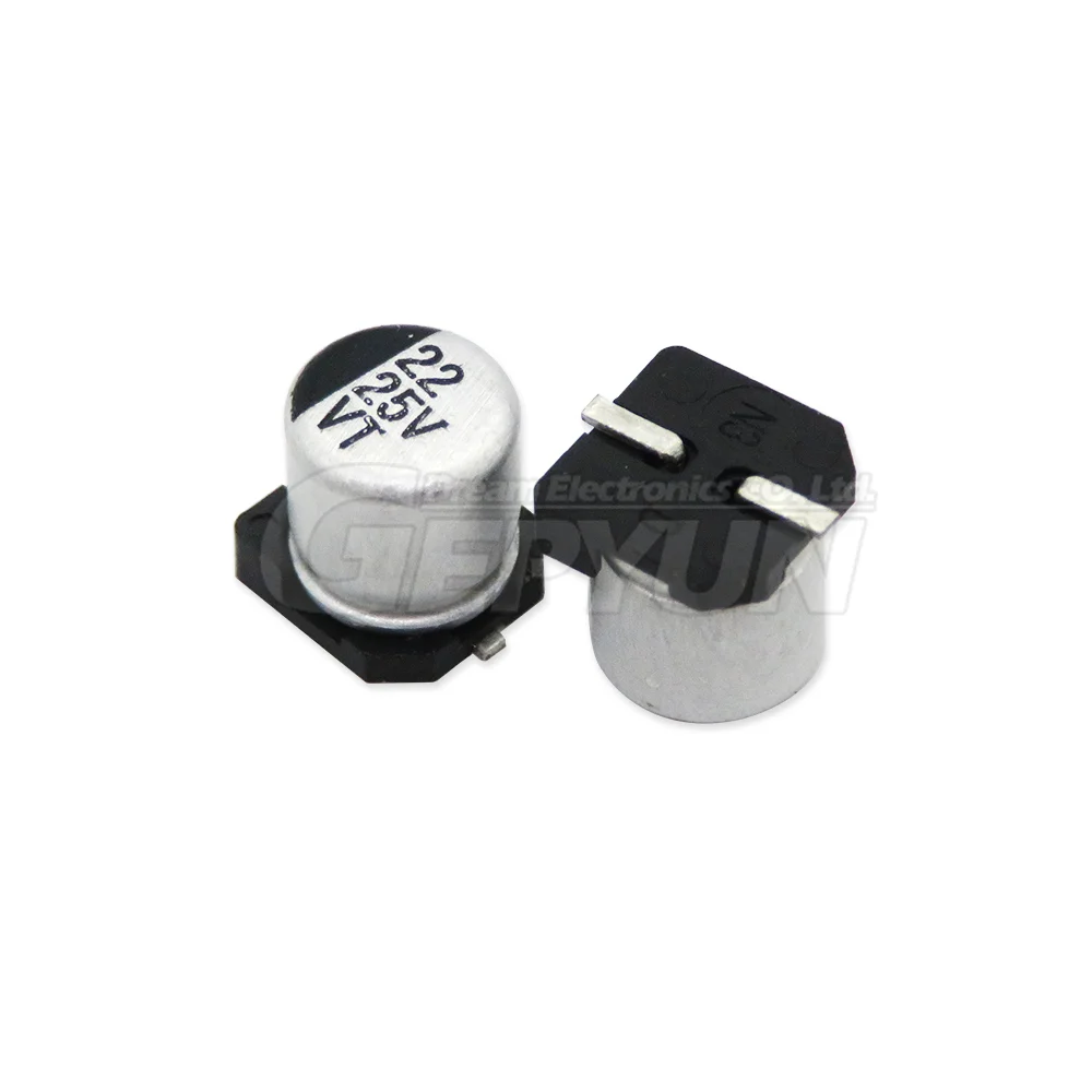 Condensador electrolítico SMD, 2,5 V, 4V, 6,3 V, 10V, 16V, 25V, 50V, 100V, 1uF, 2,2 uF, 4,7 uF, 100uF, 10uF, 33uF, 47uF, 220uF, 330UF, 470uF, 1000uF uF