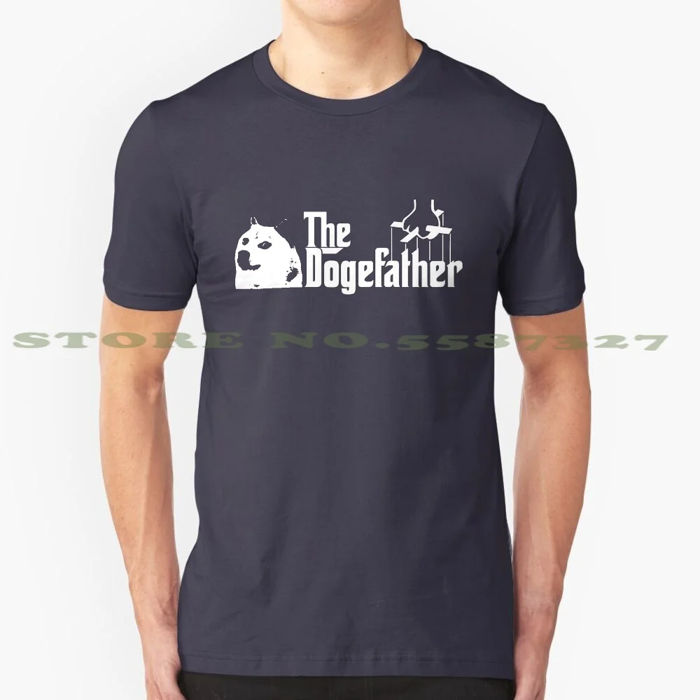 The Dogefather 100% Cotton T-Shirt Wow Such Doge Godfather Shibe Meme Doggo Pupper Smol