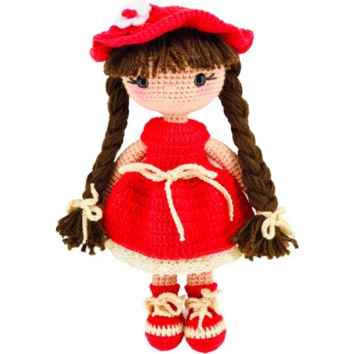 Amigurumi Mesh Long Hair Girl Doll