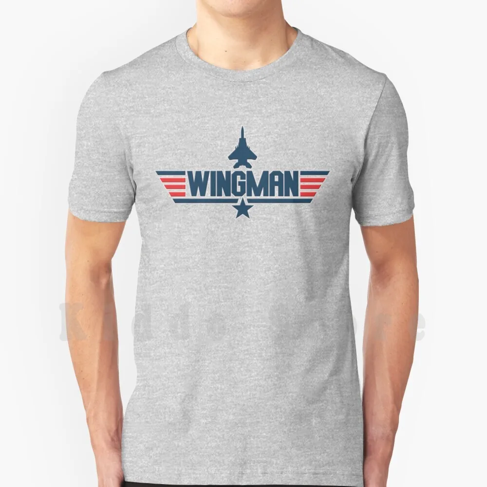 

Wingman-Maverick Style T Shirt Men Cotton Cotton S-6xl Pilot Wingman Fighter Jet Jet Airplane Navy