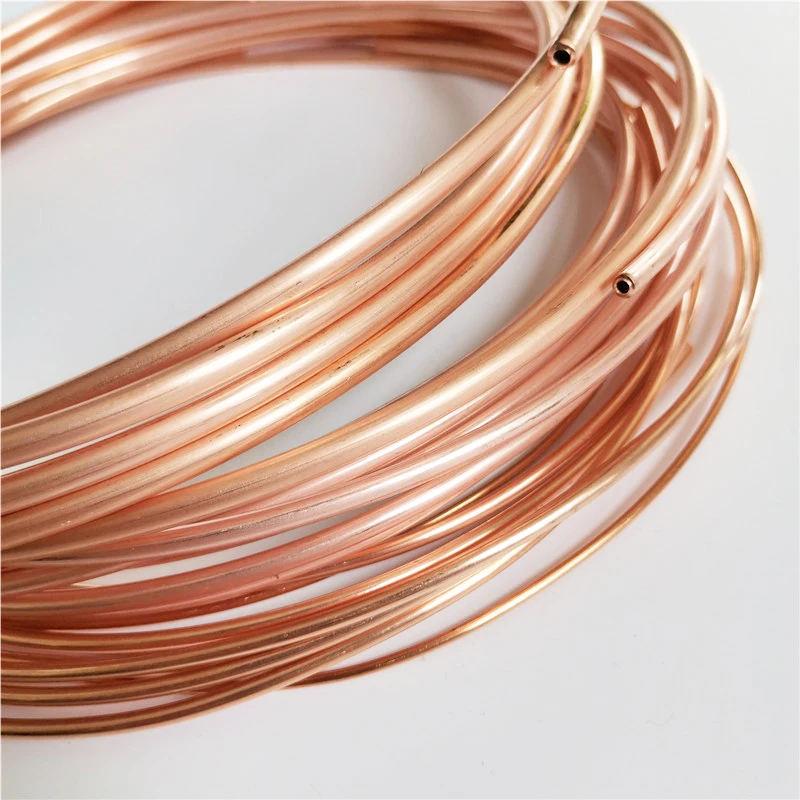 10m t2 vermelho cobre bobina 2/3/4/5mm tubo de cobre ar condicionado tubo de cobre macio 99.9% t2 cobre diy refrigeração