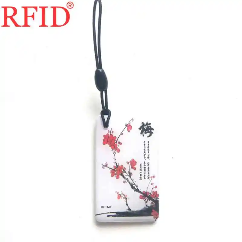 Dual Chip Frequency 13.56MHZ 125KHZ Changeable Rewritable UID + T5577 EM4305 RFID Card Rewrite 0 Block Keychain Access Control 1