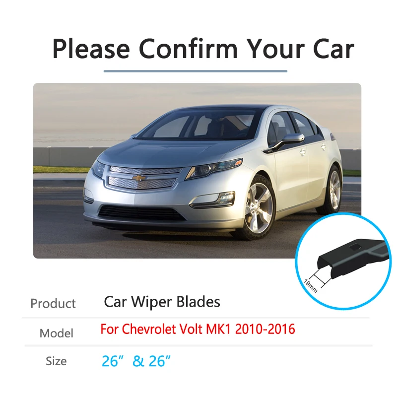 for Chevrolet Volt Mk1 2010~2016 Front Windshield Windscreen Wipers Car Wiper Blades Car Accessories 2011 2012 2013 2014 2015