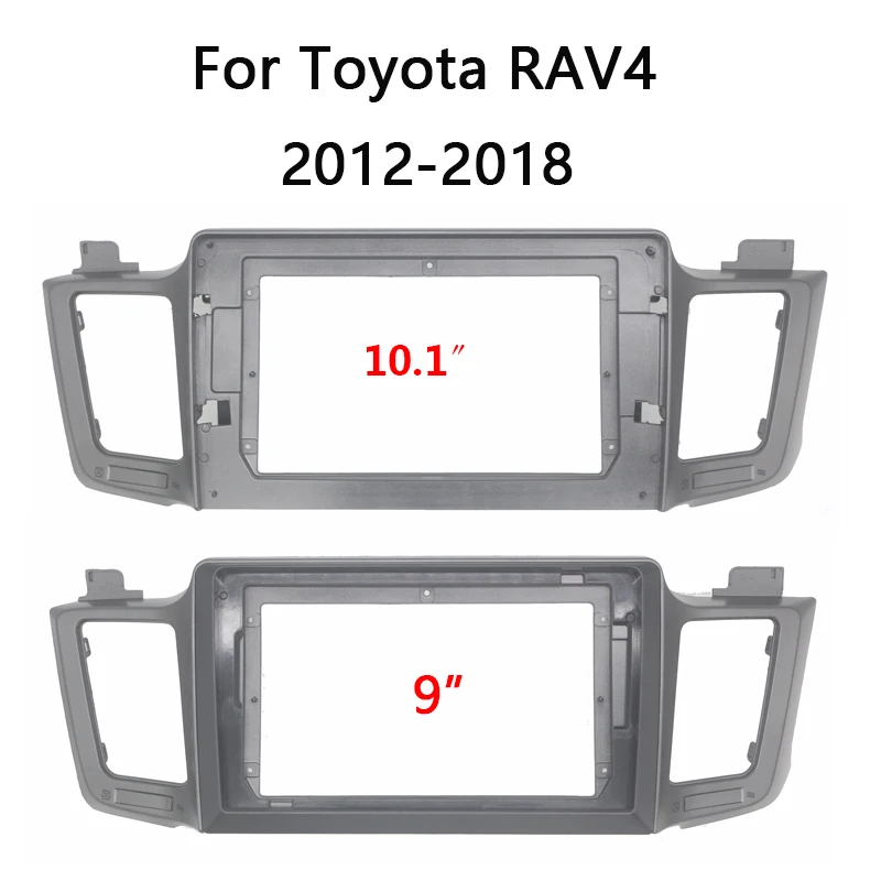 2 Din Android Head Unit Car Radio Frame Kit For TOYOTA RAV4 2013-2019 Auto Stereo Dash Fascia Trim Bezel Faceplate