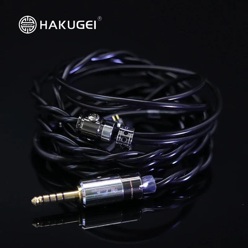 FENGRU HAKUGEI Black Dragon Earphone upgrade cable 2Pin 0.78mm MMCX gold silver palladium advanced element hybrid cable for kxxs