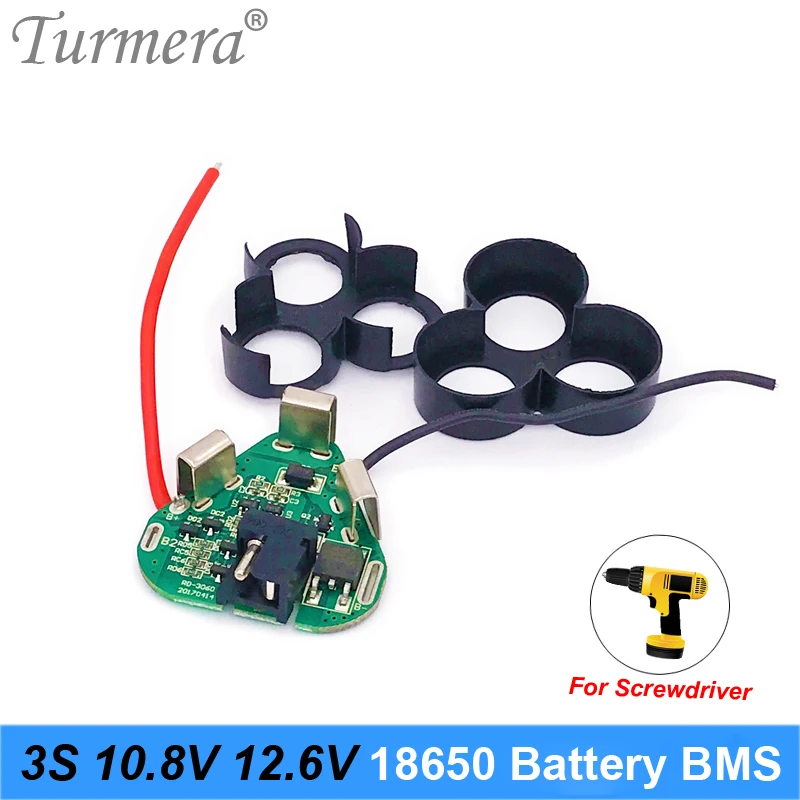 3S 12.6V 10.8V 18650 리튬 배터리 BMS 보호 보드 회로 모듈, 드라이버 배터리 12V 3s 팩 BMS 사용 Turmera