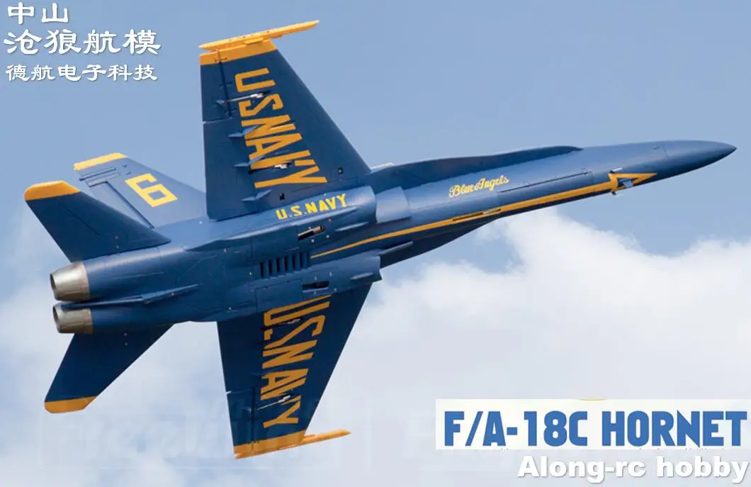 

Freewing F18 F/A-18C Hornet Blue Angels 90mm EDF Jet PNP or kit+servo Retractable F-18 C plane airplane/RC MODEL HOBBY