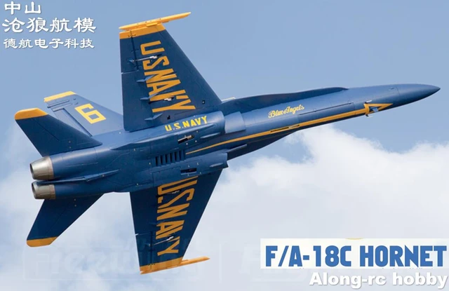 Freewing F18 F/A-18C Hornet Blue Angels 90mm EDF Jet PNP or kit+servo  Retractable F-18 C plane airplane/RC MODEL HOBBY