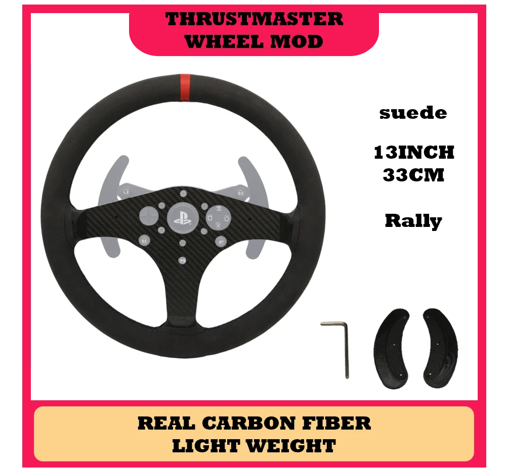 Simpush-レーシングステアリングホイール,DIy mod,gustmaster t300rs t300gt tttgt T-GT, 13in, 33cm