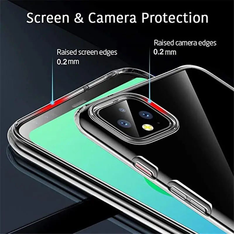 Klare weiche TPU-Hülle für Google Pixel 4 5 3A 3 2 XL, Silikon-Telefonabdeckung für Google Pixel 4a 5 4A Pixel 4 Pixel 3 Pixel3A XL-Hülle – Detail 5