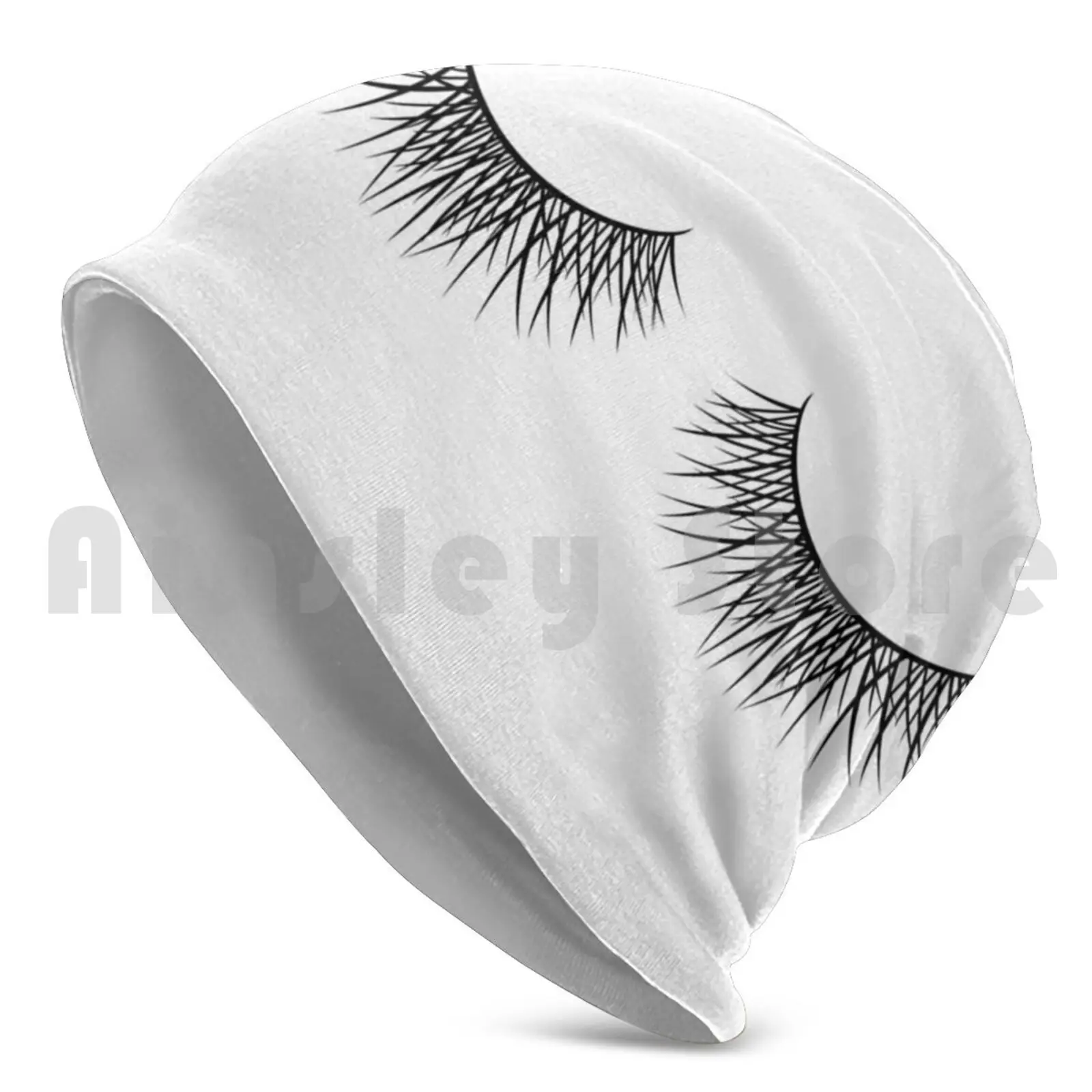 Lashes Beauty And Girly Beanies Knit Hat Hip Hop Girly Lash Lashes Eyes Black Girls Beauty Beautiful