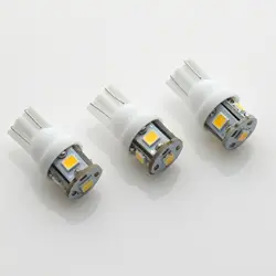 10 New Warm White AC8V Wedge Lamp LED Light Bulbs for Pioneer SX-750,Project Mark IV B,Kenwood,REALISTIC STA-2080