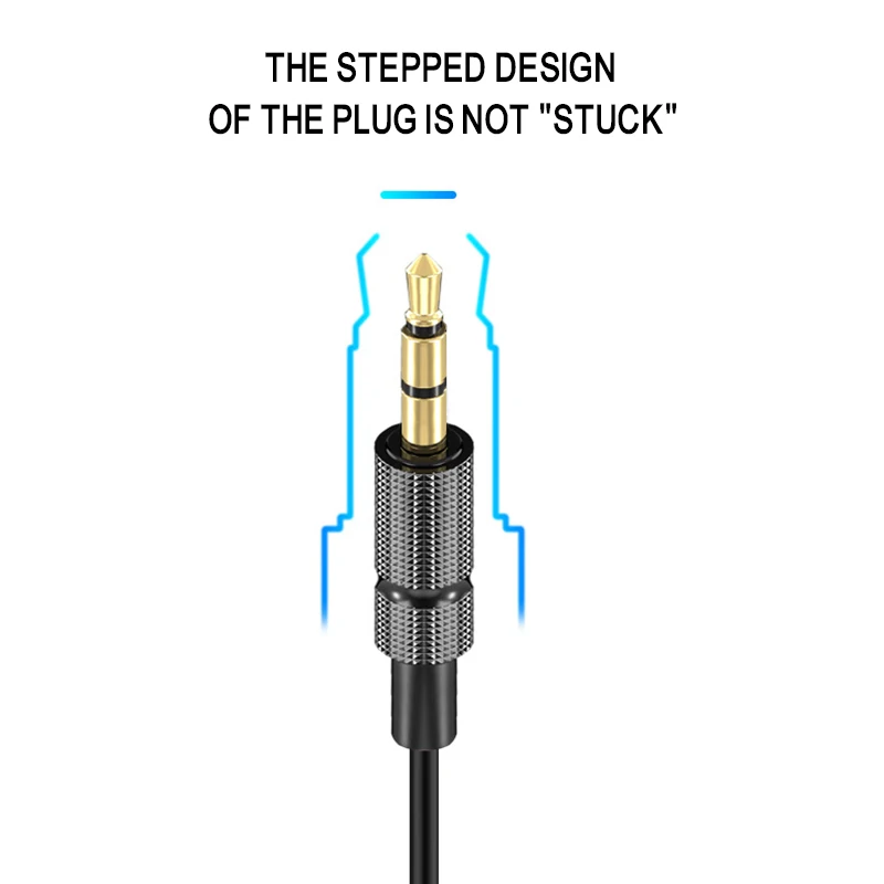 1m/2m/3m Aux Audio Line 3.5mm Male to 3.5mm Male Audio Cable Stereo Car Aux Audio Line Public Audio Line 3.5mm Digital Cables