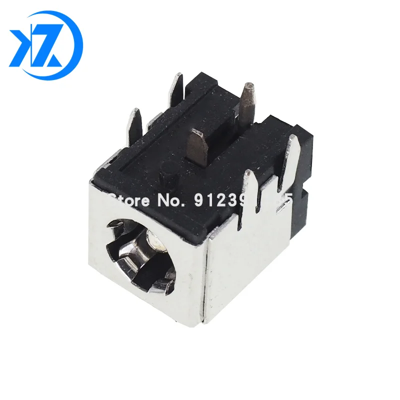 5Pcs High Current DC Charging Power Outlet DC-007B 5.5x2.1mm 5.5x2.5mm Bracket Copper For Laptop Power Socket