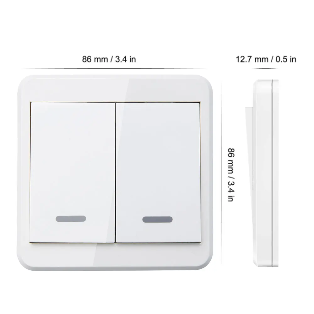 KTNNKG 433Mhz wireless Wall Switch rf 86 wall panel transmitter Safety Switch and AC 110V 220V relay interruptor for Light Lamp