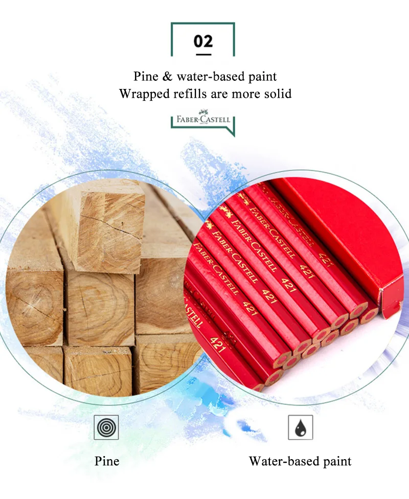 12 stücke Faber Castell Einfarbig Ölige Farbige Zeichnung Bleistift Set Skizzieren Bleistift Farbige Schule Liefert Colores Profesionales – Detail 7