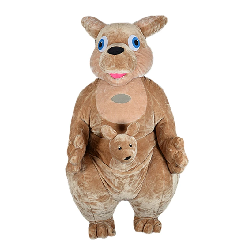 2.6M Inflatable Kangaroo Mascot Halloween Costumes Suits Adult Advertising Cosplay