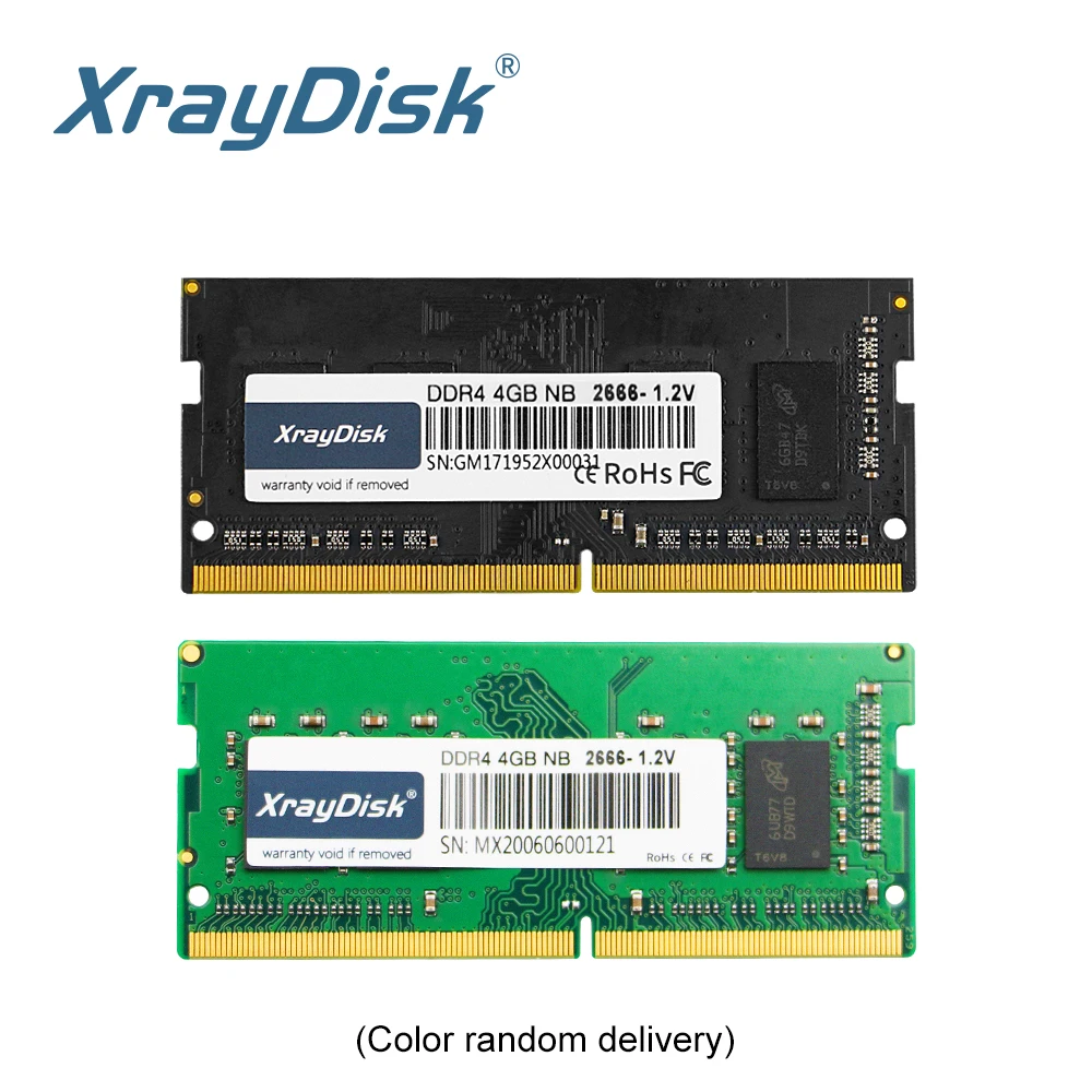 XrayDisk-memoria Ram DDR4, 8GB, 4GB, 16GB, 2666mhz, 1,2 V, Sodimm, portátil de alto rendimiento