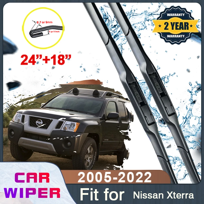 

Щетки стеклоочистителя переднего лобового стекла для Nissan Xterra Roniz N50 2005 ~ 2022