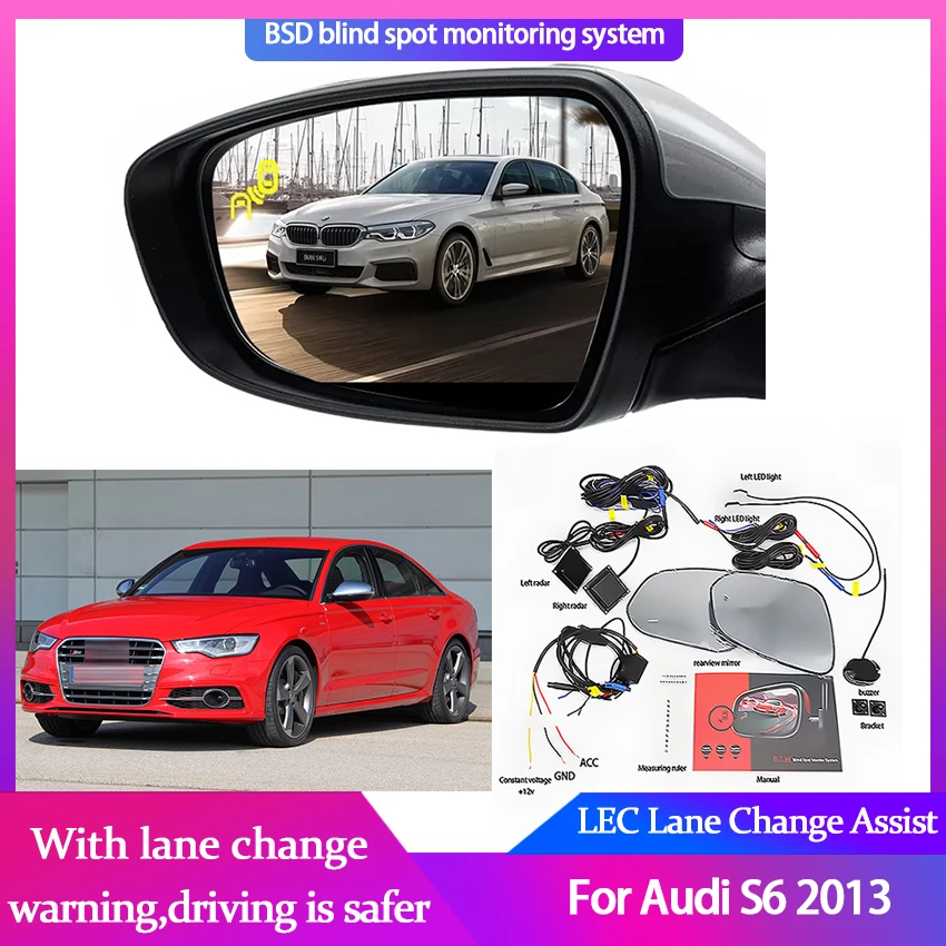 Millimeter Wave Radar Blind Spot Monitoring BSA BSD BSM for Audi S6 2013 Assist Driving Parallel Safety Lane Change Assist