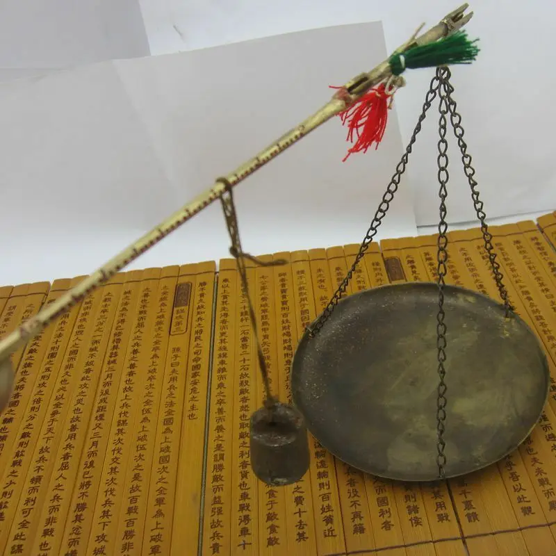 Chinese Old Bronze Chinese Medicine Steelyard Scale Copper Balance Home Articles