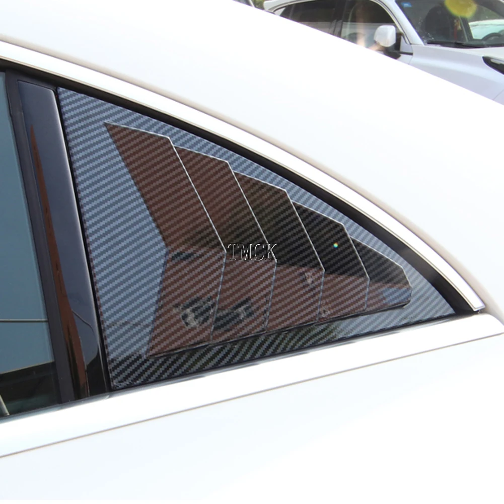 For Mercedes Benz CLA Class C118 W118 AMG CLA35 CLA45 2020 2021 Car Rear Door Louver Window Triangle Shutters Trim Cover Sticker