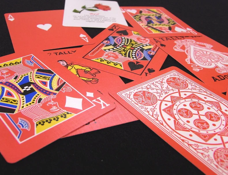 Tally-Ho Reverse Rose Playing Cards Fan Back Deck Card Games Magic Tricks