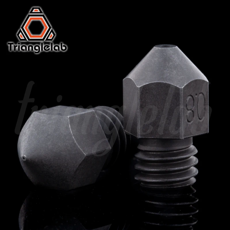 Trianglelab Swiss MK8 Hardened steel Nozzle high temperature m6 Thread 1.75MM Filament for 3D printers hotend cr10 ender3 ETC
