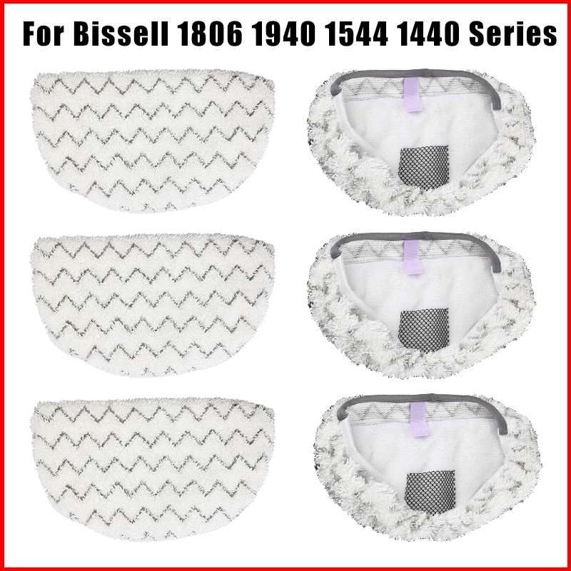 Washable Steam Mop Cloth Cleaning Pads Compatible For Bissell PowerFresh 1806 1940 1544 1440 Replacement Cleaner Wipes Parts