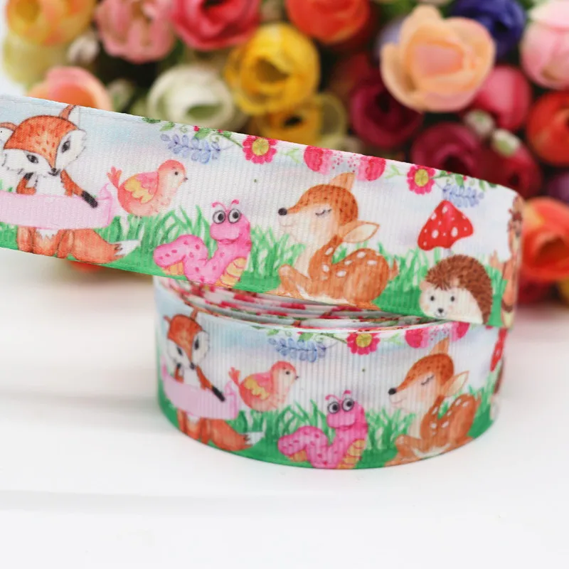 10 Yards 1'' 25MM Ripsband mit Tiermotiven für Haarschleifen, DIY-Bastelmaterial Y19122403 – Detail 8