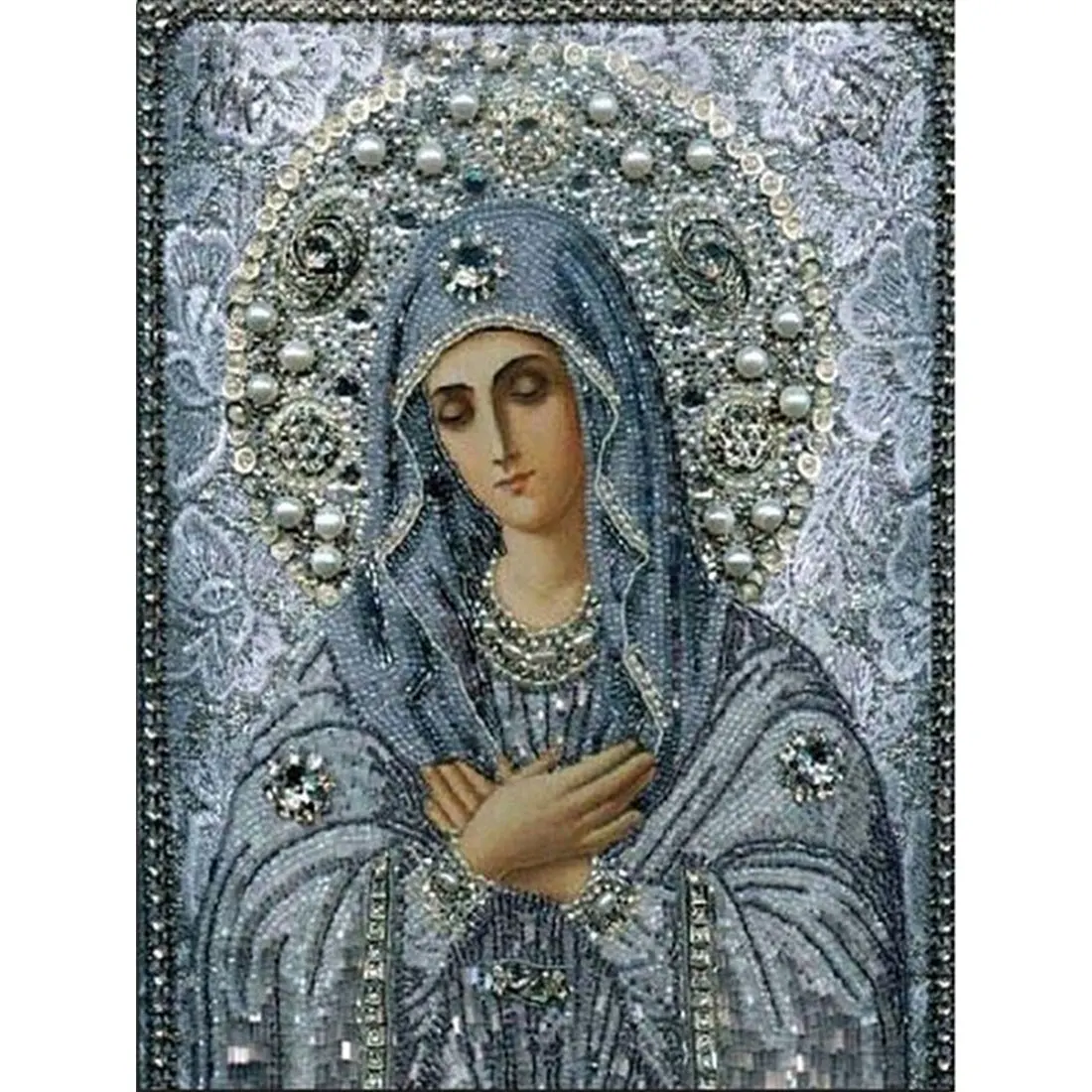 Holy Virgin Mary 5d Diy Diamond Painting Crystal Orthodox Icon Figurine Decorative cross-stitch Fashion Religion Paintings