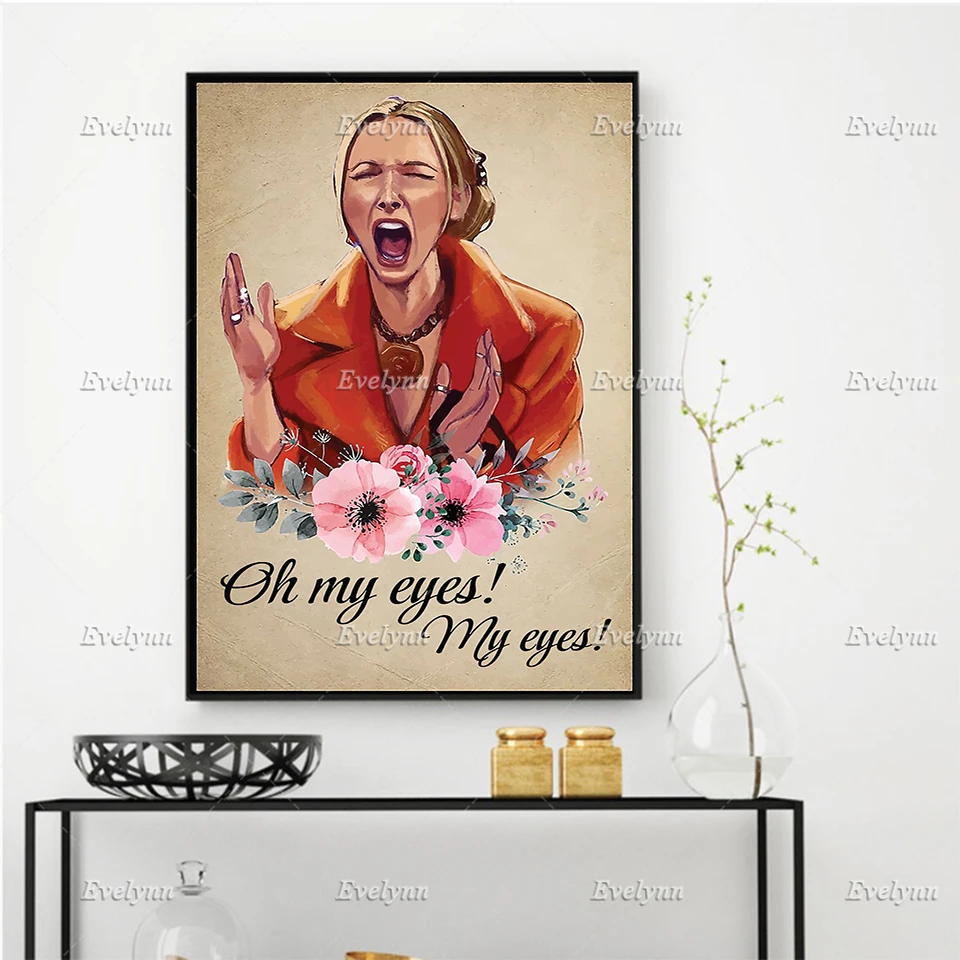 Oh My Eyes Poster Phoebe Buffay Friends TV Show Poster Living Room Decoration Wall Art Prints Home Decor Canvas Floating Frame