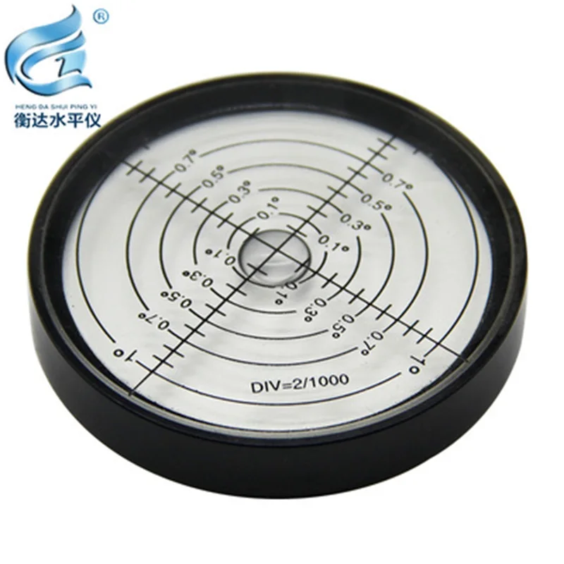 Metal circular level gauge, bubble high-precision level gauge, dimensions 60 * 10mm