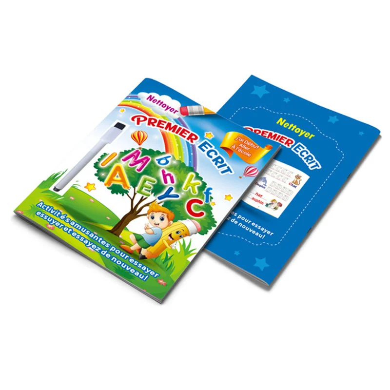 Magic Workbook Reusable Calligraphy Copybook Coloring Painting Notebook Children Early Educational Learning Supplies Toy