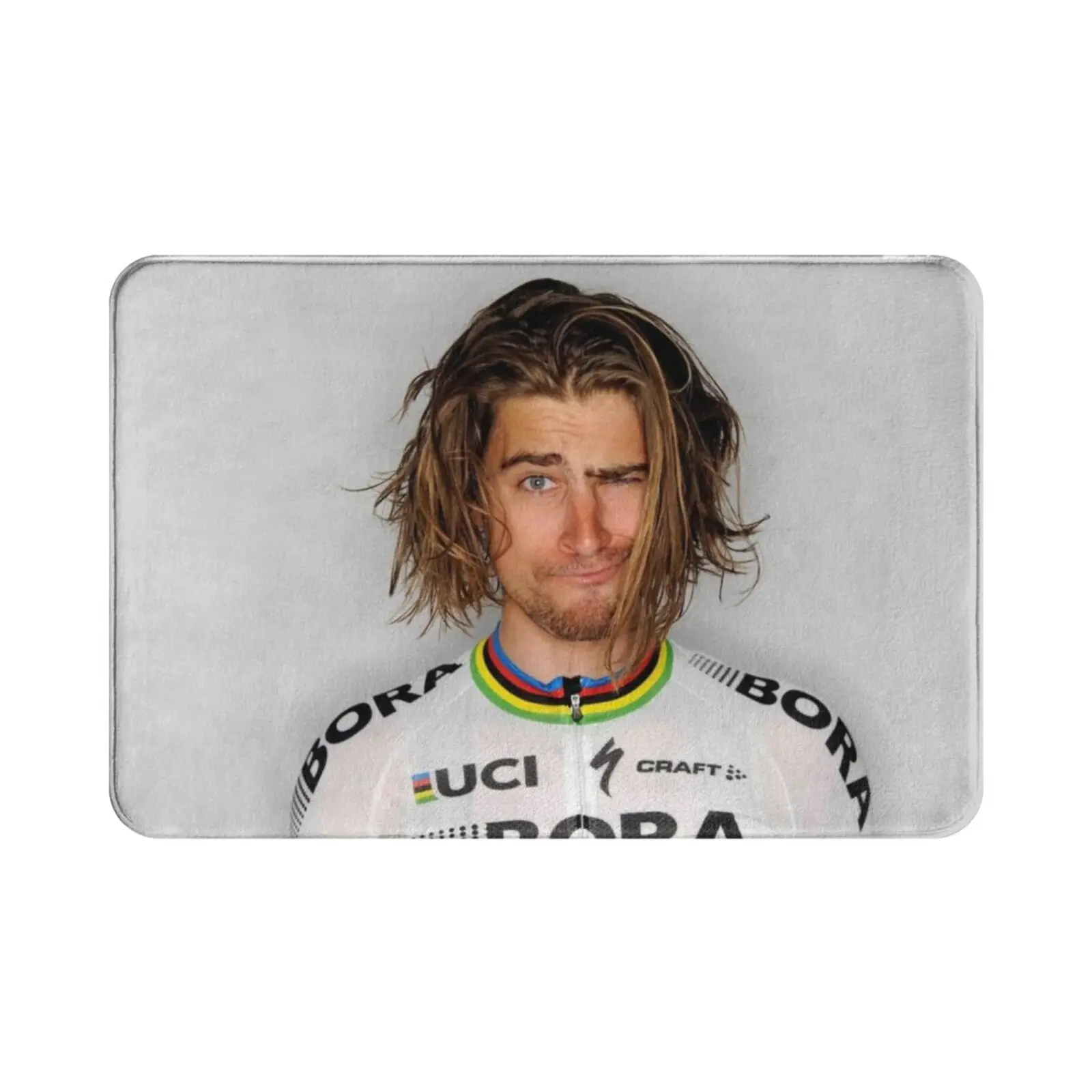 Carpet Mat Rug Cushion Soft Non-Slip Tour Mountain Bike Cycling Slovakia Sagan Peter No Peter No Tour