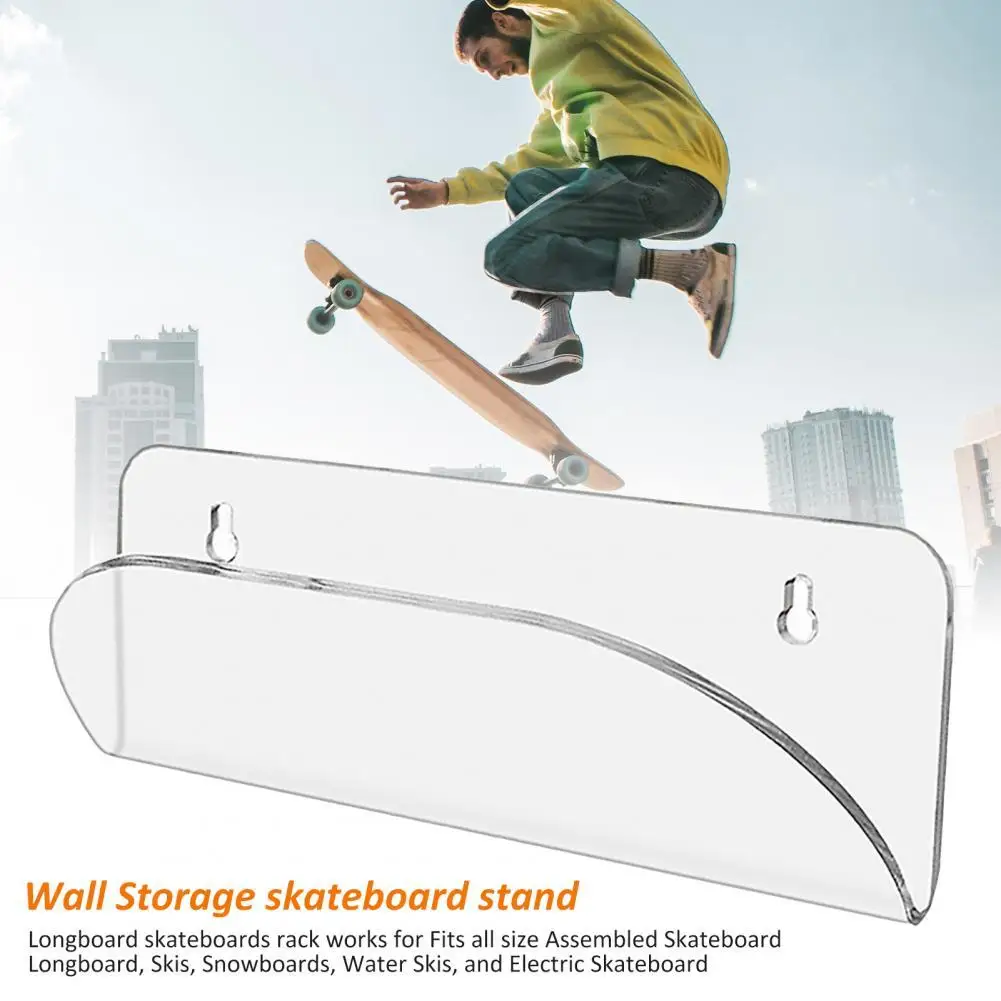 

Skateboard Accessory Skateboard Rack High Stability Stable High Quality Easily Install Skateboard Wall Bracket