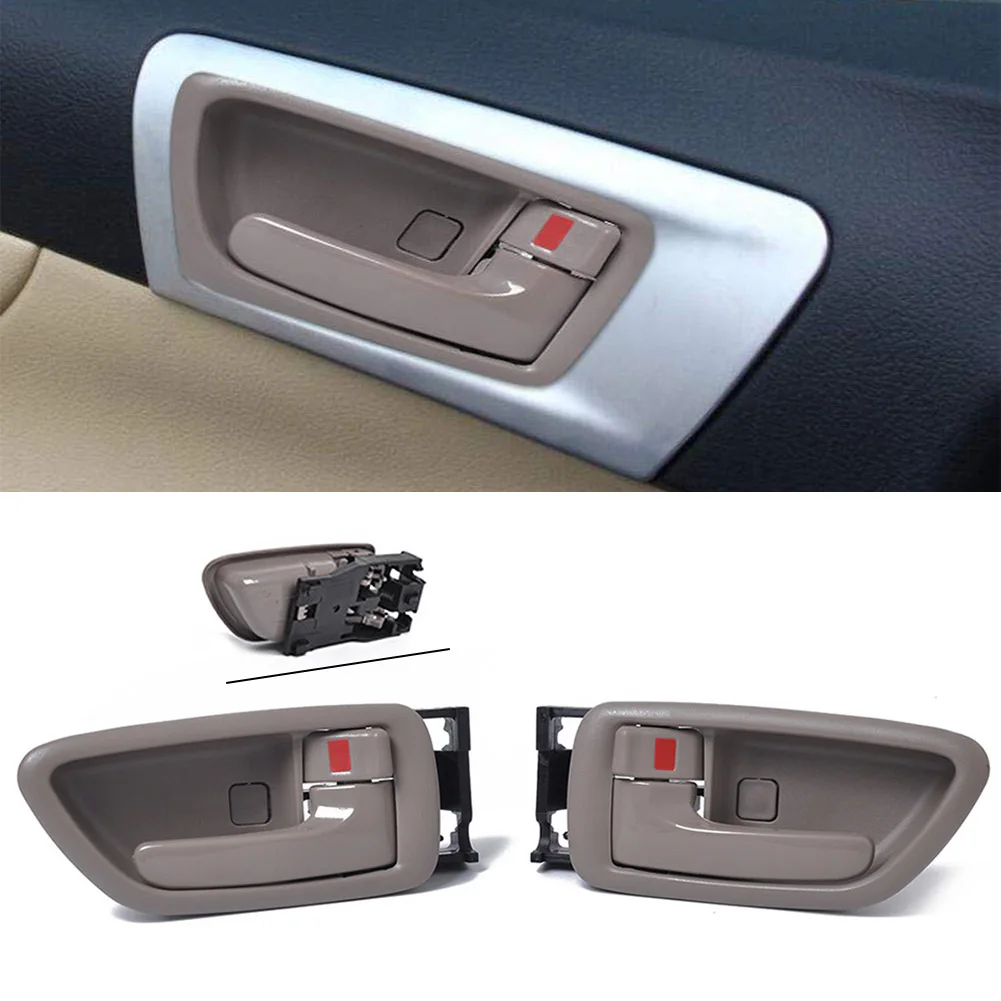 

For Toyota Avalon Car Interior Door Handle Lever2000 2001 2002 2003 2004 69206-AC010 69205-AC010 Front Rear Left+Right