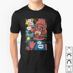 Go Big (galactus) Tシャツ100% コットンgalactusコミックスーパーヒーローサボテン足